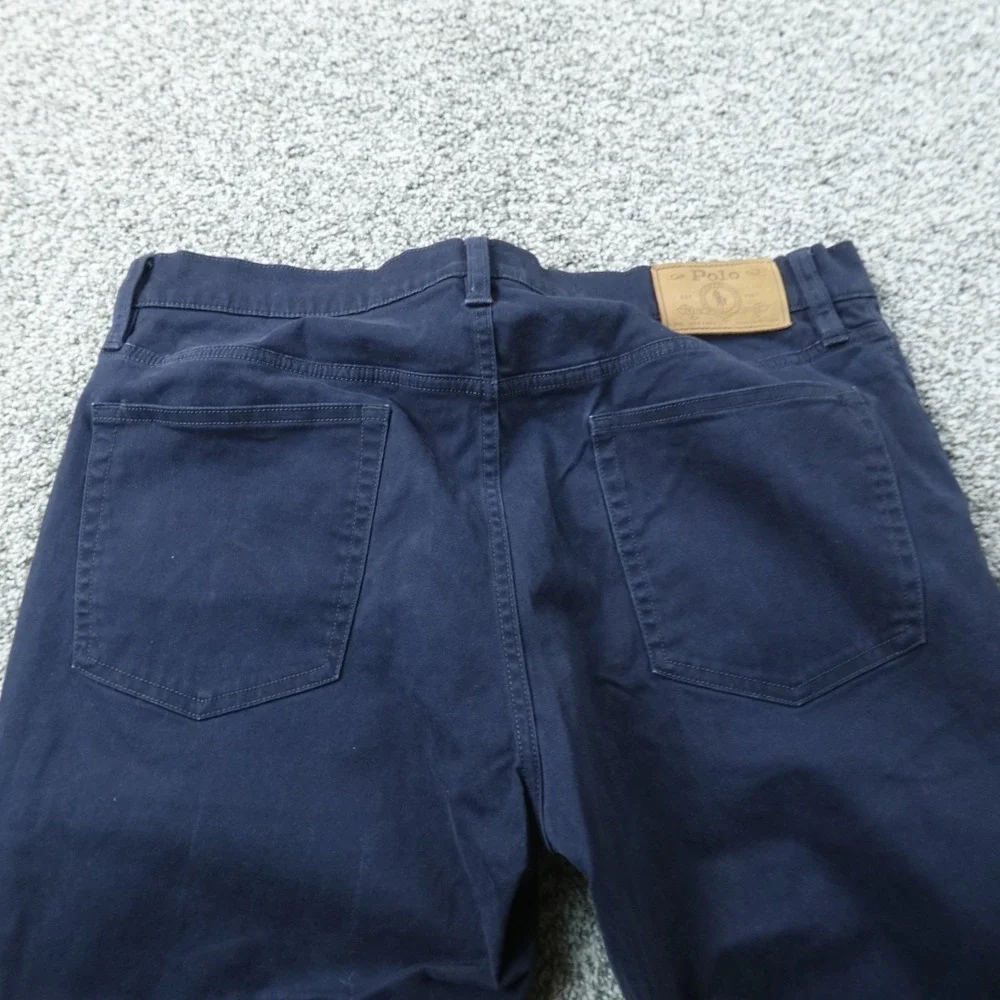 Polo Ralph Lauren Jeans Mens 34X30 Blue Denim Pants Varick Slim Straight Stretch